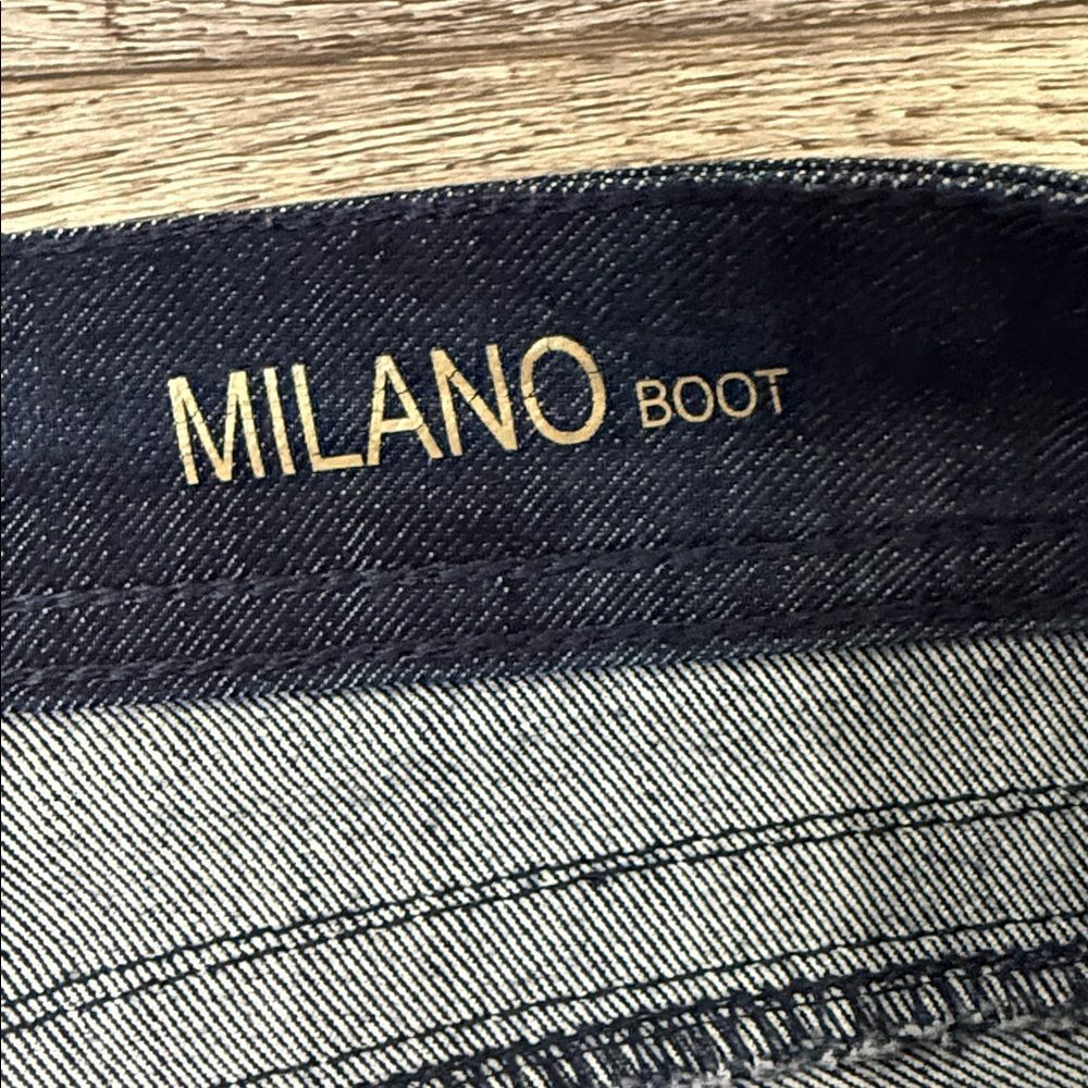 DL1961 Women's 4Way Stretch Dark Indigo Milano Boot Cut Jeans - Picture 11 of 14